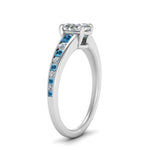 Load image into Gallery viewer, oval-shaped-swirl-engraved-channel-accent-diamond-engagement-ring-with-blue-topaz-in-FD122866OVRGICBLTO-NL-WG