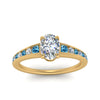 Load image into Gallery viewer, oval-shaped-swirl-engraved-channel-accent-diamond-engagement-ring-with-blue-topaz-in-FD122866OVRGICBLTO-NL-YG