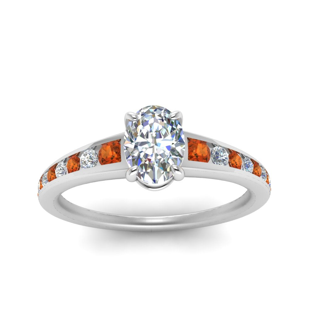oval-shaped-swirl-engraved-channel-accent-diamond-engagement-ring-with-orange-sapphire-in-FD122866OVRGSAOR-NL-WG