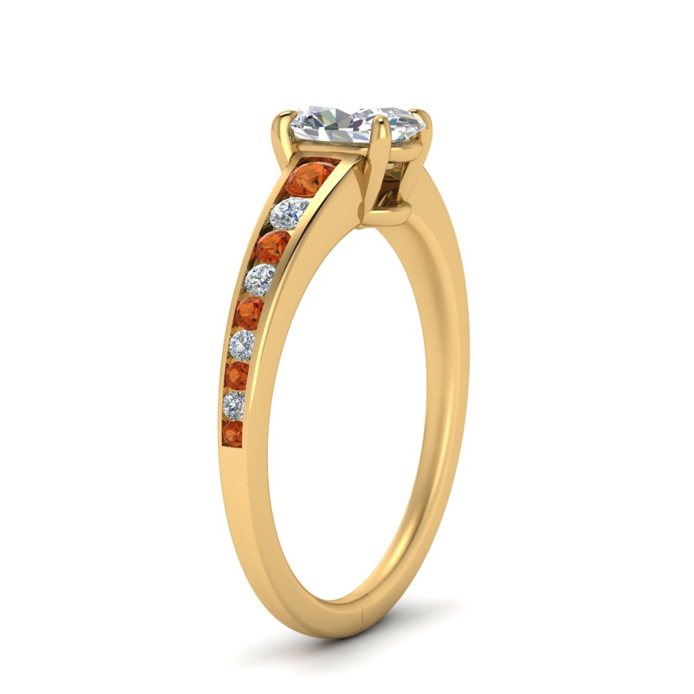 oval-shaped-swirl-engraved-channel-accent-diamond-engagement-ring-with-orange-sapphire-in-FD122866OVRGSAOR-NL-YG