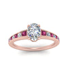 Load image into Gallery viewer, oval-shaped-swirl-engraved-channel-accent-diamond-engagement-ring-with-pink-sapphire-in-FD122866OVRGSADRPI-NL-RG