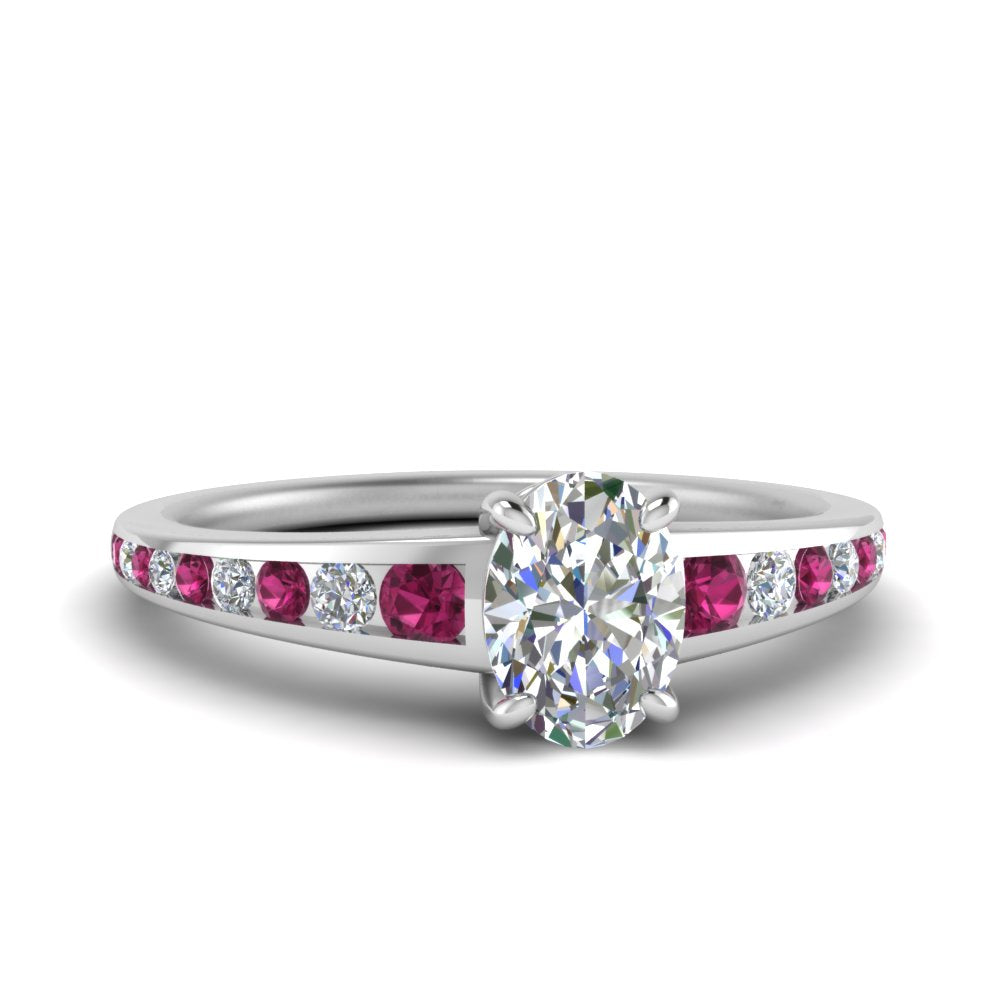 oval-shaped-swirl-engraved-channel-accent-diamond-engagement-ring-with-pink-sapphire-in-FD122866OVRGSADRPI-NL-WG