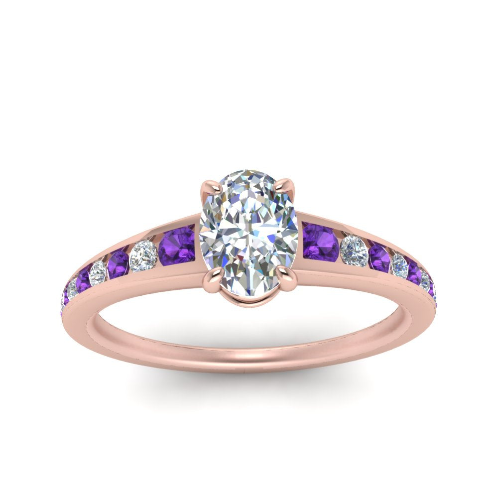 oval-shaped-swirl-engraved-channel-accent-diamond-engagement-ring-with-purple-topaz-in-FD122866OVRGVITO-NL-RG