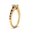 Load image into Gallery viewer, oval-shaped-swirl-engraved-channel-accent-diamond-engagement-ring-with-ruby-in-FD122866OVRGRUDR-NL-YG