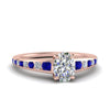 Load image into Gallery viewer, oval-shaped-swirl-engraved-channel-accent-diamond-engagement-ring-with-sapphire-in-FD122866OVRGSABL-NL-RG