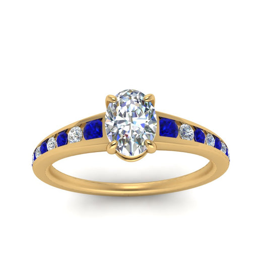 oval-shaped-swirl-engraved-channel-accent-diamond-engagement-ring-with-sapphire-in-FD122866OVRGSABL-NL-YG