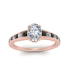 Load image into Gallery viewer, oval-shaped-swirl-engraved-channel-accent-engagement-ring-with-black-diamond-in-FD122866OVRGBLACK-NL-RG