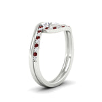 Load image into Gallery viewer, oval-shaped-swirl-ruby-wedding-band-set-in-white-gold-fdens7806ovvtgrudrangle2-nl-wg.jpg?v=1759991270

