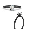 Load image into Gallery viewer, oval-shaped-thin-classic-solitaire-engagement-ring-in-black-gold-fdens9358ovrangle3-nl-bg