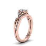 Load image into Gallery viewer, oval-shaped-twisted-diamond-bridal-set-in-14K-rose-gold-FD8300OV-NL-RG.jpg
