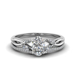 Load image into Gallery viewer, oval-shaped-twisted-diamond-bridal-set-in-14K-white-gold-FD8300OV-NL-WG.jpg
