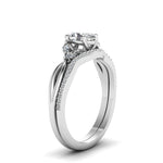 Load image into Gallery viewer, oval-shaped-twisted-diamond-bridal-set-in-14K-white-gold-FD8300OV-NL-WG.jpg
