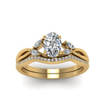 Load image into Gallery viewer, oval-shaped-twisted-diamond-bridal-set-in-14K-yellow-gold-FD8300OV-NL-YG.jpg
