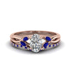Load image into Gallery viewer, oval-shaped-twisted-diamond-bridal-set-with-blue-sapphire-in-14K-rose-gold-FD8300OVGSABL-NL-RG.jpg