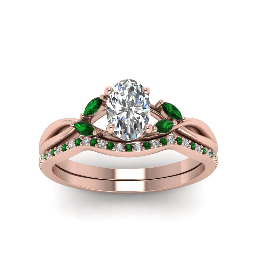 oval-shaped-twisted-diamond-bridal-set-with-emerald-in-14K-rose-gold-FD8300OVGEMGR-NL-RG.jpg