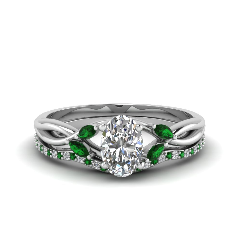 oval-shaped-twisted-diamond-bridal-set-with-emerald-in-14K-white-gold-FD8300OVGEMGR-NL-WG.jpg