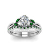 Load image into Gallery viewer, oval-shaped-twisted-diamond-bridal-set-with-emerald-in-14K-white-gold-FD8300OVGEMGR-NL-WG.jpg