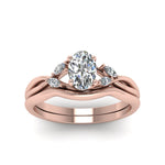 Load image into Gallery viewer, oval-shaped-twisted-diamond-ring-with-matching-curved-band-in-14K-rose-gold-FD8300OV-NL-RG.jpg
