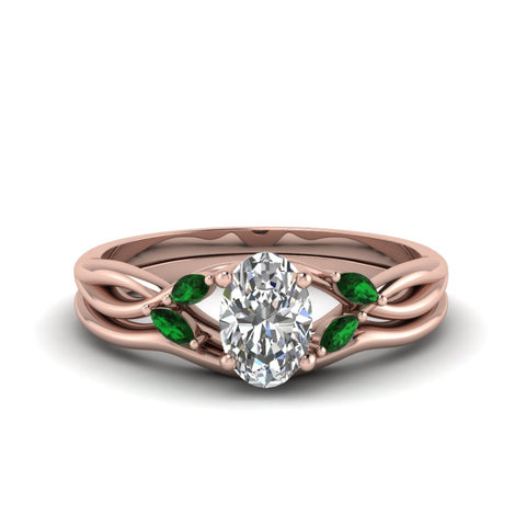 oval-shaped-twisted-diamond-ring-with-matching-curved-band-with-emerlad-in-14K-rose-gold-FD8300OVGEMGR-NL-RG.jpg