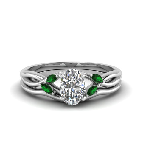 oval-shaped-twisted-diamond-ring-with-matching-curved-band-with-emerlad-in-14K-white-gold-FD8300OVGEMGR-NL-WG.jpg