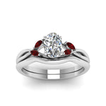 Load image into Gallery viewer, oval-shaped-twisted-diamond-ring-with-matching-curved-band-with-ruby-in-14K-white-gold-FD8300OVGRUDR-NL-WG.jpg
