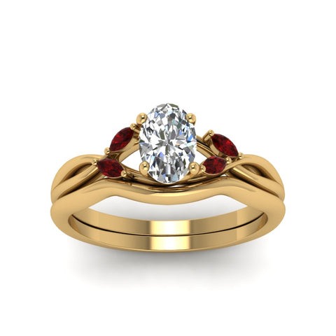 oval-shaped-twisted-diamond-ring-with-matching-curved-band-with-ruby-in-14K-yellow-gold-FD8300OVGRUDR-NL-YG.jpg