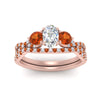 Load image into Gallery viewer, oval-shaped-twisted-floral-prong-orange-sapphire-wedding-set-in-rose-gold-FD10257OVGSAOR-ANGLE5-NL-RG_57a834f3-1a5b-4f8c-8955-2fb144c66c64?v=1756360148