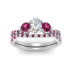 Load image into Gallery viewer, oval-shaped-twisted-floral-prong-pink-sapphire-wedding-set-in-white-gold-FD10257OVGSADRPI-ANGLE5-NL-WG?v=1756360022