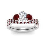 Load image into Gallery viewer, oval-shaped-twisted-floral-prong-ruby-wedding-set-in-white-gold-FD10257OVGRUDR-ANGLE5-NL-WG?v=1756360021
