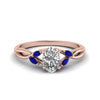 Load image into Gallery viewer, oval-shaped-twisted-petal-diamond-engagement-ring-with-blue-sapphire-in-14K-rose-gold-FD8300OVRGSABL-NL-RG.jpg