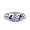 Load image into Gallery viewer, oval-shaped-twisted-petal-diamond-engagement-ring-with-blue-sapphire-in-14K-white-gold-FD8300OVRGSABL-NL-WG.jpg