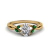 Load image into Gallery viewer, oval-shaped-twisted-petal-diamond-engagement-ring-with-emerald-in-14K-yellow-gold-FD8300OVRGEMGR-NL-YG.jpg