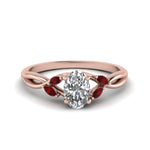 Load image into Gallery viewer, oval-shaped-twisted-petal-diamond-engagement-ring-with-ruby-in-14K-rose-gold-FD8300OVRGRUDR-NL-RG.jpg
