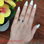 Load image into Gallery viewer, Oval Lab-Grown Diamond Twisted Split Engagement Ring