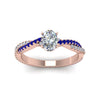 Load image into Gallery viewer, oval-shaped-twisted-vine-diamond-engagement-ring-for-women-with-blue-sapphire-in-14K-rose-gold-FD8233OVRGSABL-NL-RG.jpg