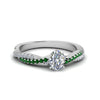 Load image into Gallery viewer, oval-shaped-twisted-vine-diamond-engagement-ring-for-women-with-emerald-in-14K-white-gold-FD8233OVRGEMGR-NL-WG.jpg
