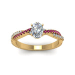 Load image into Gallery viewer, oval-shaped-twisted-vine-diamond-engagement-ring-for-women-with-pink-sapphire-in-14K-yellow-gold-FD8233OVRGSADRPI-NL-YG.jpg
