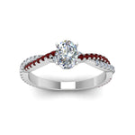 Load image into Gallery viewer, oval-shaped-twisted-vine-diamond-engagement-ring-for-women-with-ruby-in-14K-white-gold-FD8233OVRGRUDR-NL-WG.jpg
