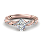 Load image into Gallery viewer, oval-shaped-twisted-vine-engagement-ring-in-rose-gold-FD9127OVR-NL-RG

