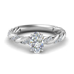 Load image into Gallery viewer, oval-shaped-twisted-vine-engagement-ring-in-white-gold-FD9127OVR-NL-WG
