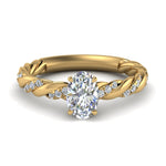 Load image into Gallery viewer, oval-shaped-twisted-vine-engagement-ring-in-yellow-gold-FD9127OVR-NL-YG
