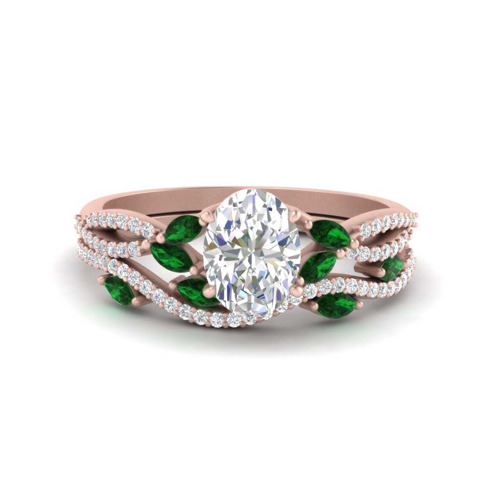oval-shaped-twisted-vine-luxury-emerald-bridal-ring-set-in-rose-gold-FDENR3211OVGEMGRANGLE3-NL-RG