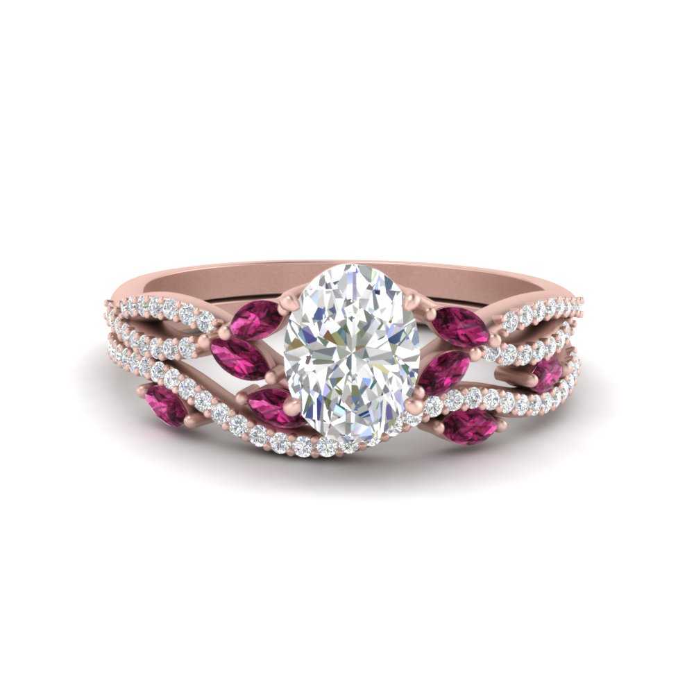 oval-shaped-twisted-vine-luxury-pink-sapphire-bridal-ring-set-in-rose-gold-FDENR3211OVGSADRPIANGLE3-NL-RG