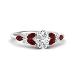 Load image into Gallery viewer, oval-shaped-vintage-big-floral-ruby-engagement-ring-in-white-gold-fdenr11603ovgrudrsleep-nl-wg.jpg?v=1766471318