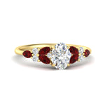 Load image into Gallery viewer, oval-shaped-vintage-big-floral-ruby-engagement-ring-in-yellow-gold-fdenr11603ovgrudrsleep-nl-yg.jpg?v=1766471318