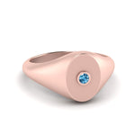 Load image into Gallery viewer, Oval Signet Diamond Ring
