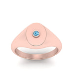 Load image into Gallery viewer, Oval Signet Diamond Ring
