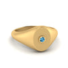 Load image into Gallery viewer, Oval Signet Diamond Ring