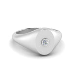 Load image into Gallery viewer, Oval Signet Diamond Ring
