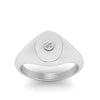 Load image into Gallery viewer, Oval Signet Diamond Ring